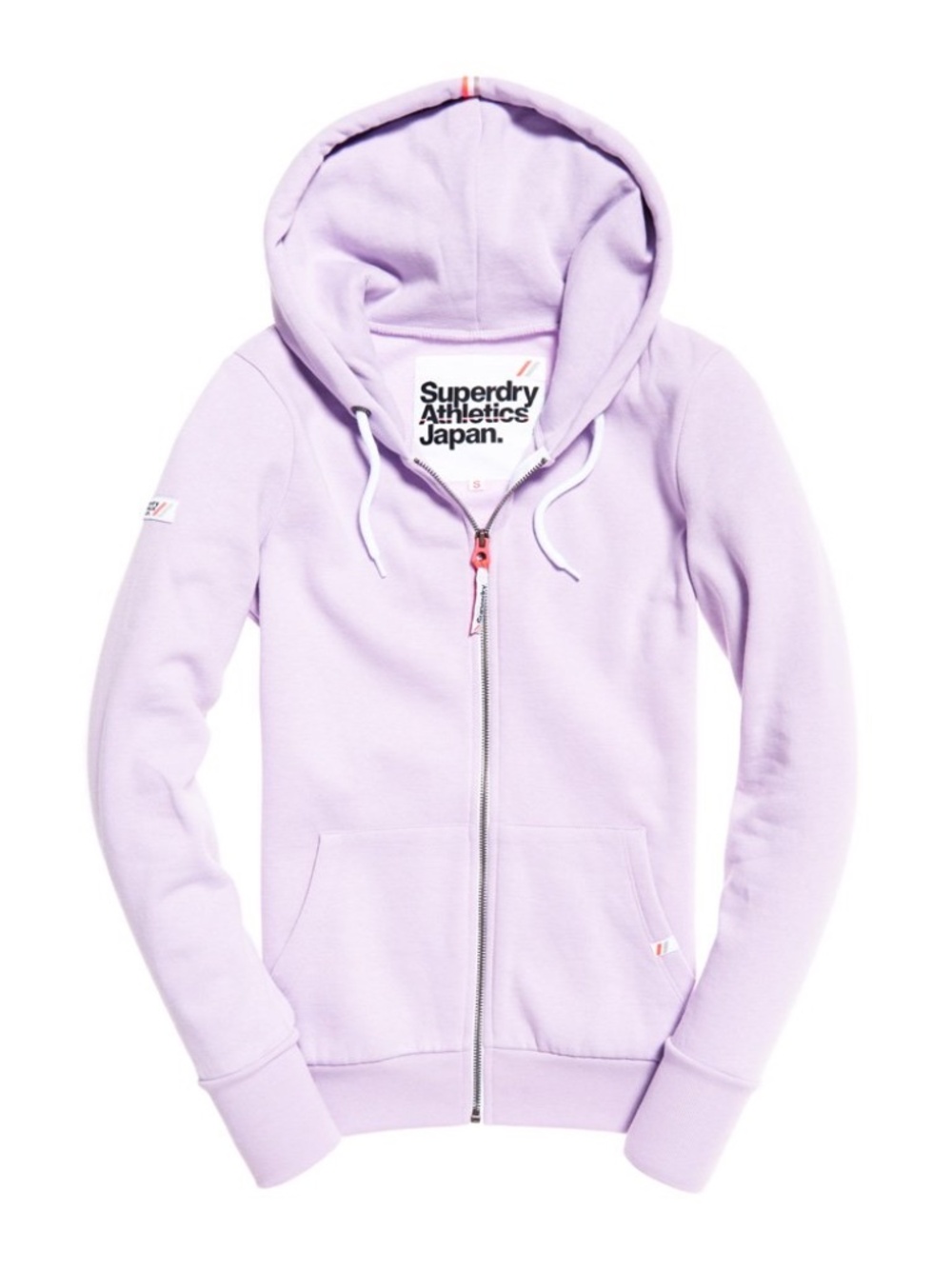 Superdry LA Athletic Zip Hoodie Mint Green - Size L